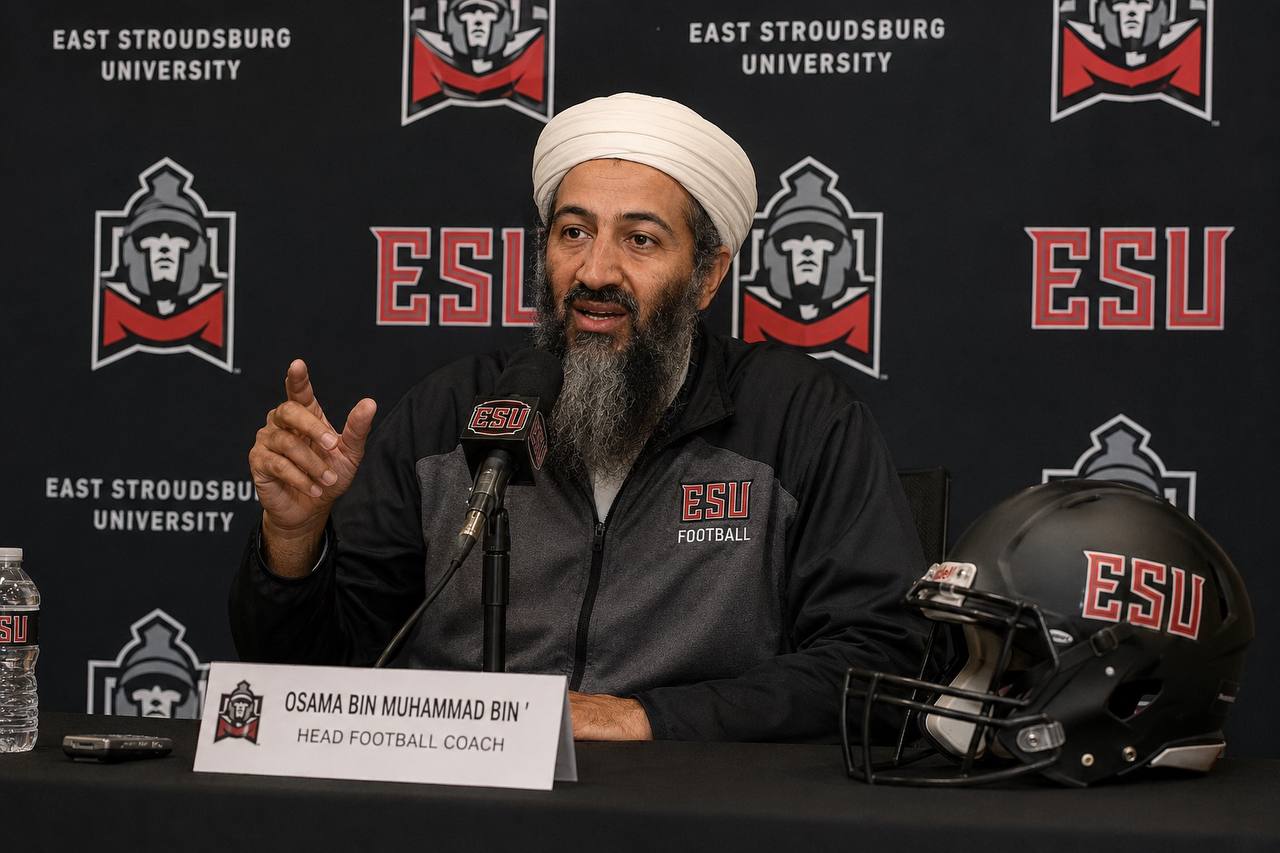 Osama Bin Laden introduced as ESU head coach at a press conference